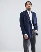 Thumbnail for your product : ASOS Design Oversized Double Breasted Blazer In Navy