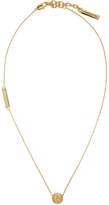 Thumbnail for your product : Marc Jacobs Gold Double J Pave Necklace