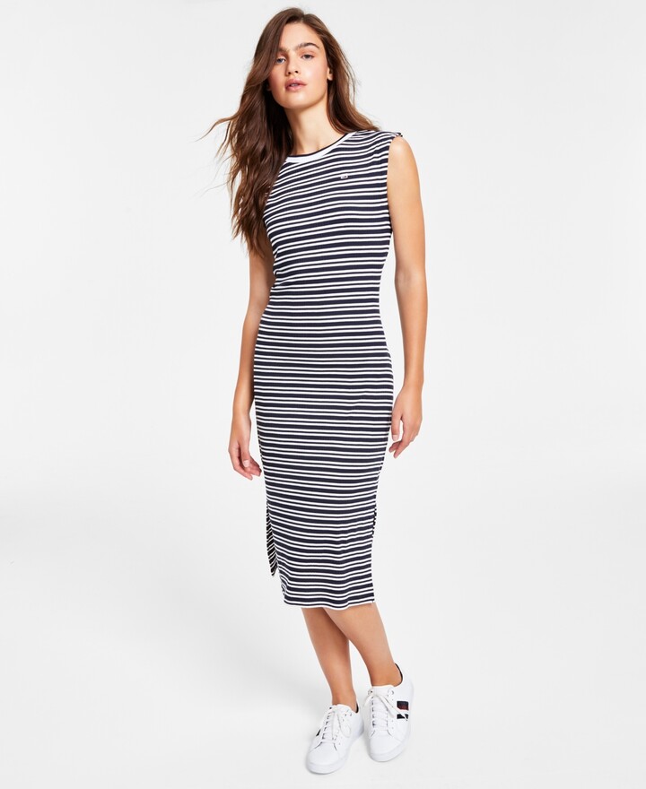 Tommy Hilfiger Striped Women's Blue Dresses | ShopStyle