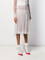 Thumbnail for your product : Thom Browne Striped Pleated Skirt