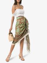 Thumbnail for your product : Johanna Ortiz Sheer Magnitude Printed Midi Skirt