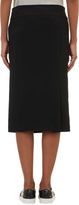 Thumbnail for your product : Vince Crepe Mid-Length Straight Skirt-Black