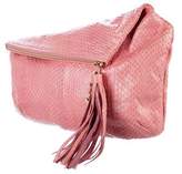 Thumbnail for your product : Cesare Paciotti Snakeskin Geometric Clutch