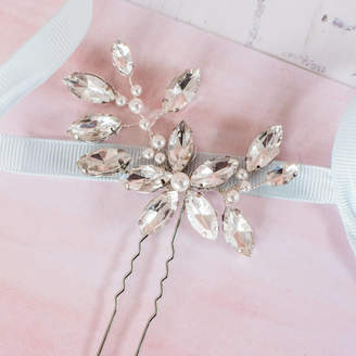 Morgan Melissa Designs Diamante Flower Bridal Pin