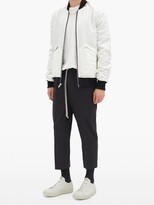 Thumbnail for your product : Rick Owens Grooved-sole Leather Trainers - White