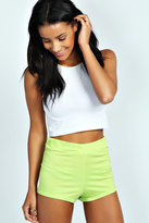 Thumbnail for your product : boohoo Leah High Waisted Jersey Knicker Shorts
