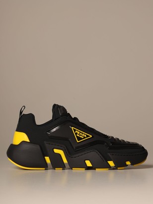 prada techno stretch fabric sneakers