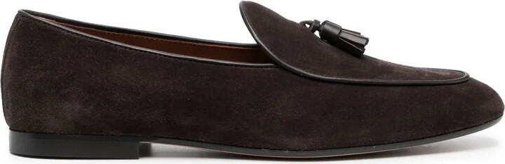 Tod's Tassel-Detail Suede Loafers