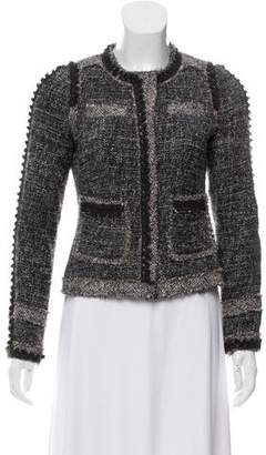 Rebecca Taylor Bouclé Wool-Trimmed Jacket