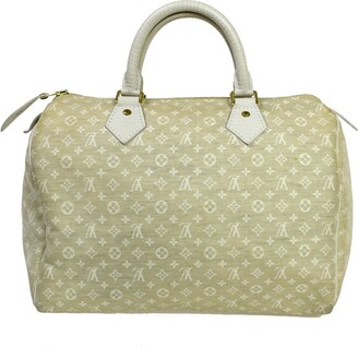 cloth handbag Louis Vuitton Beige in Cloth - 35605861