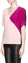Thumbnail for your product : Nobrand Colourblock silk crepe top