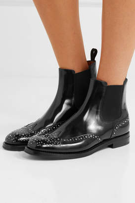Church's Ketsby Met Studded Glossed-leather Chelsea Boots