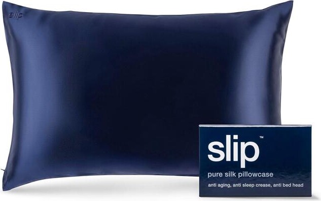 Slip Queen Mulberry Silk Pillow Case - 100% Pure Silk - Navy