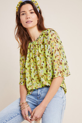 Anthropologie x Delpozo Ruffled Blouse By Anthropologie x Delpozo in Assorted Size 4