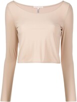 Thumbnail for your product : Filippa K Soft Sport Cropped Long-Sleeved Dance Top