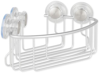 InterDesign Metro Aluminum Turn-n-Lock Corner Basket Bedding
