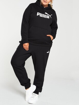 Puma Curve Essentials Logo Hoodie Black