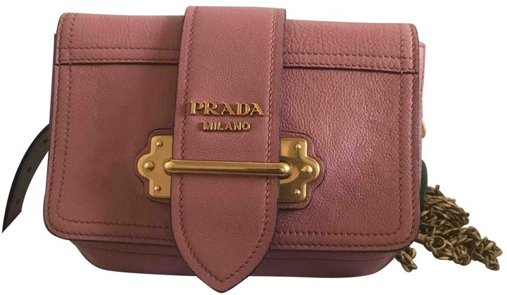 prada cahier bag pink