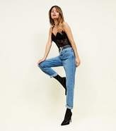 Thumbnail for your product : New Look Black Sweetheart Neck Lace Bodysuit