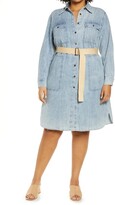 Thumbnail for your product : Lafayette 148 New York Liam Belted Chambray Shirtdress