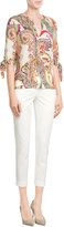Thumbnail for your product : Etro Cropped Cotton Blend Pants