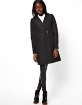 Thumbnail for your product : ASOS Coat With Metallic Texture