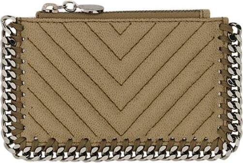Save 64% Stella McCartney Cappuccino shaggy Deer Falabella Wallet Beige in Grey Womens Wallets and cardholders Stella McCartney Wallets and cardholders 