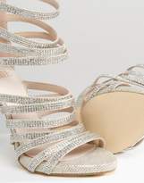 Thumbnail for your product : Faith Silver Caged Heeled Sandals