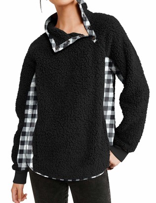 black sweatshirt tunic