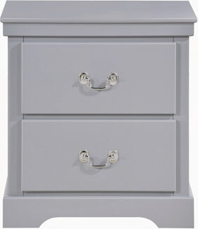 George Oliver Modern Nightstand with Drawers