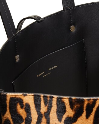 New PROENZA SCHOULER Leopard Print Calf-Hair North South Tote Bag Handbag
