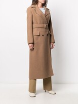 Thumbnail for your product : Agnona Double-Breasted Belted Coat