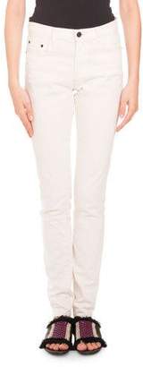 Proenza Schouler Five-Pocket Skinny Jeans, Cream
