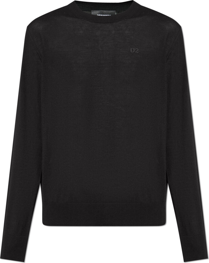 DSQUARED2 Sweater With Logo  - Black