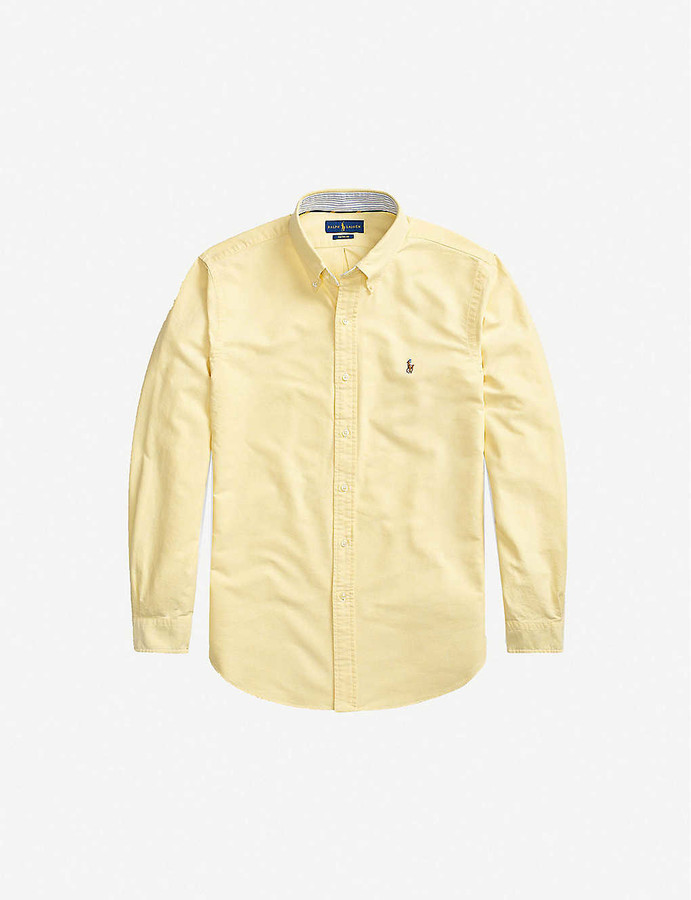 polo ralph lauren custom fit cotton oxford shirt
