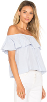 Thumbnail for your product : Anine Bing Striped Off The Shoulder Top