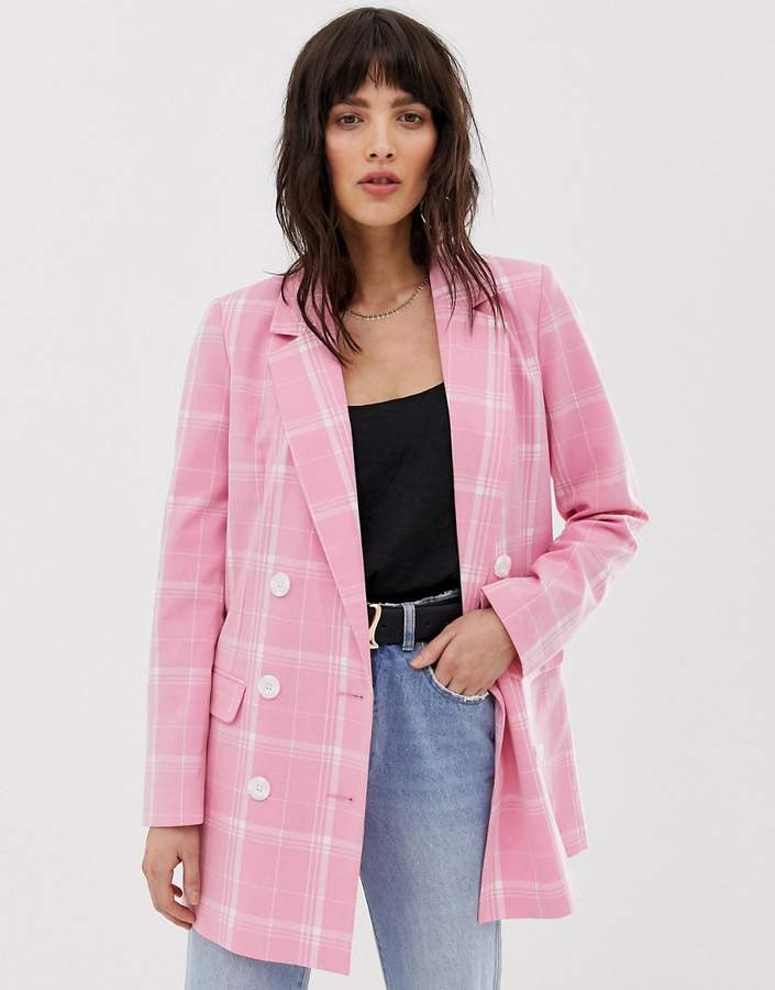 vero moda pink blazer