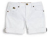 Thumbnail for your product : Burberry Little Girl's Rolled Cuff Denim Shorts