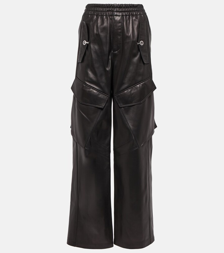 Dion Lee Leather cargo pants ShopStyle
