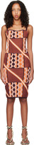Brown & Orange Taffi Midi Dress 