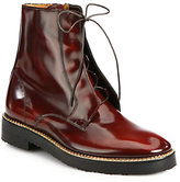 Thumbnail for your product : Maison Margiela Patent Leather Lace-Up Military Boots