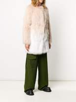 Thumbnail for your product : Yves Salomon oversized ombré-effect coat