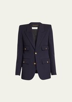 Thumbnail for your product : Saint Laurent 4-Pocket Blazer Jacket