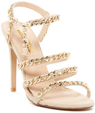 Liliana Golden Chain Link Stiletto Sandal
