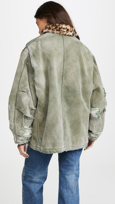 R 13 Vintage Arctic Quilt Lined Jacket
