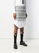 Thumbnail for your product : Thom Browne Check Tweed Yarn Miniskirt