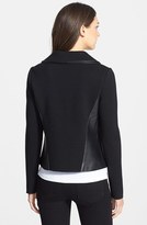 Thumbnail for your product : Classiques Entier Leather Front Merino Sweater Jacket