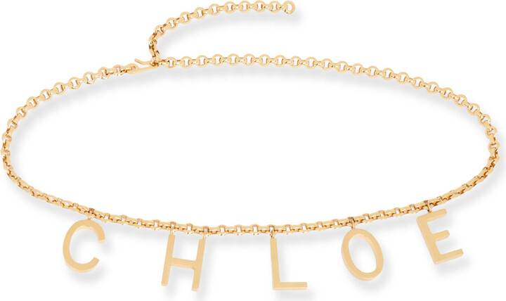 Chloé Letters Metal Belt