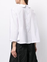 Thumbnail for your product : Comme des Garçons Comme des Garçons Ruffle Front Cropped Sleeve Shirt
