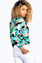 Thumbnail for your product : boohoo Carmen Floral Bomber Jacket